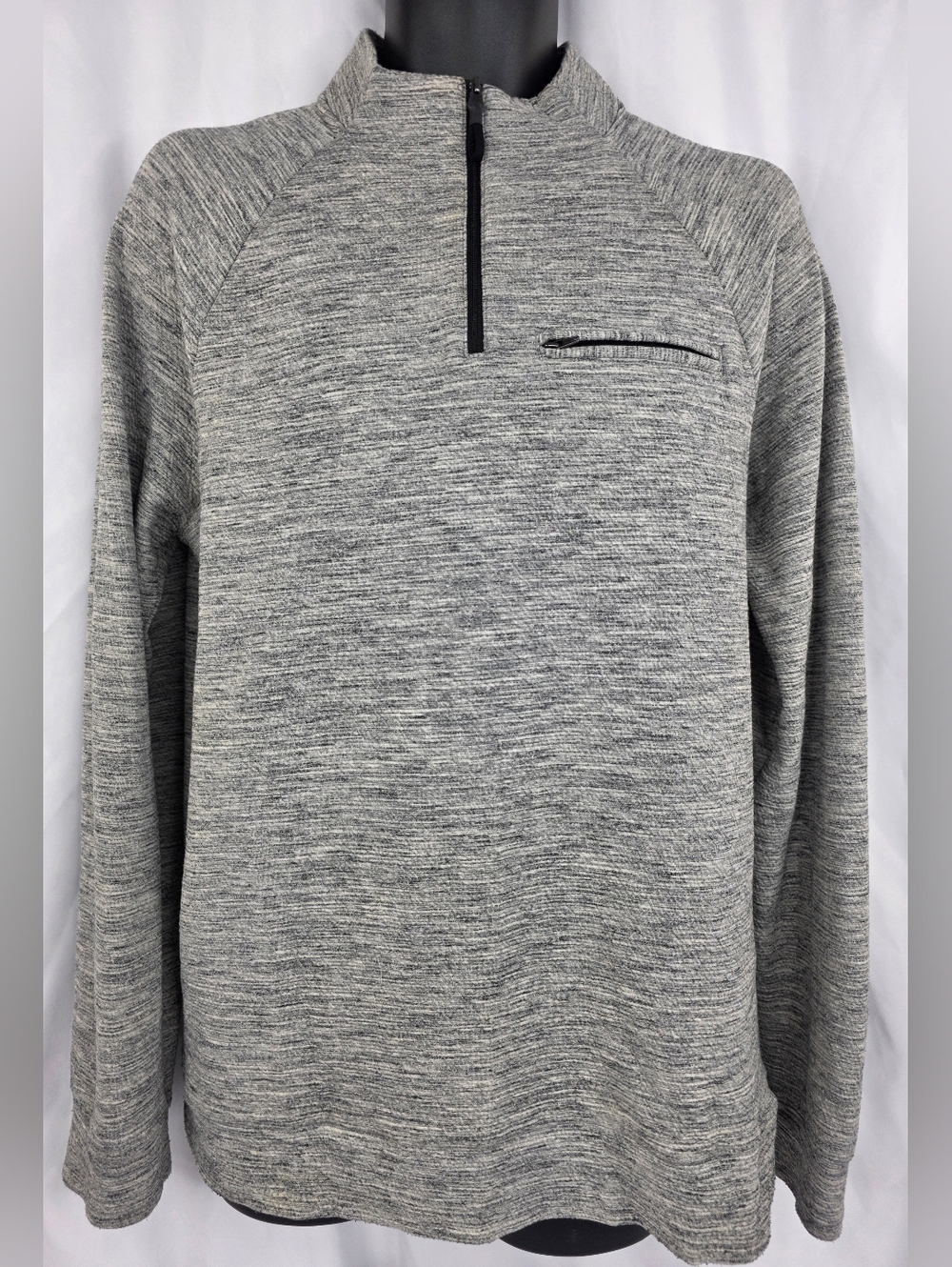 Marc Anthony Men's Heather Gray Quarter-Zip Sweater Size Medium Slim Ai-3474